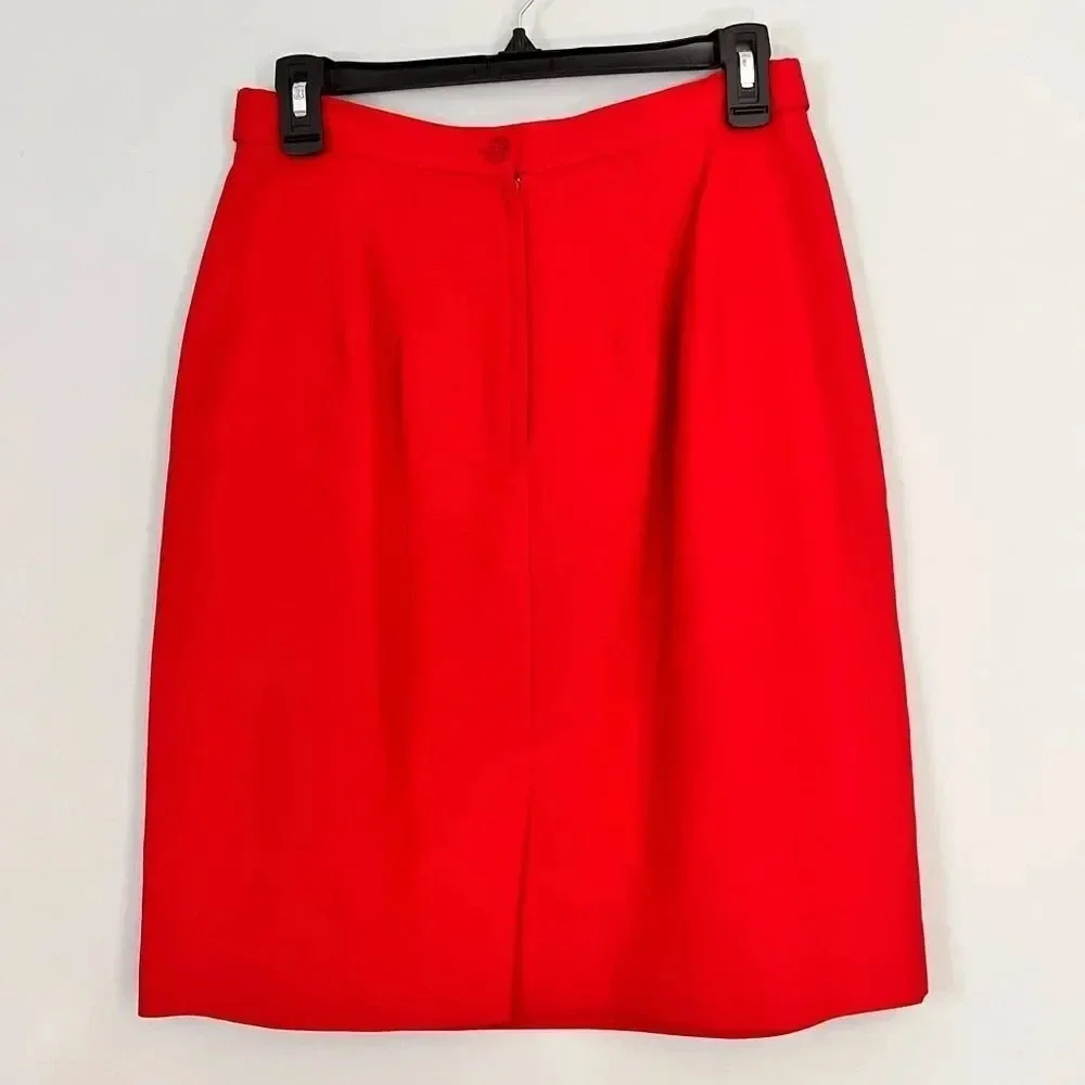 Talbots‎ Red Skirt Size 8 petite
